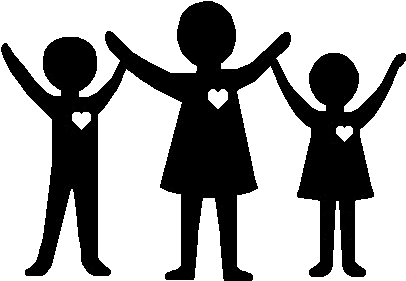 Black And White People Clip Art (431x297)