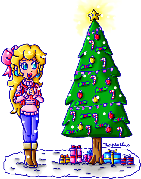 Beautiful Christmas Tree Drawing Pink Pinterest - Christmas Tree (500x600)