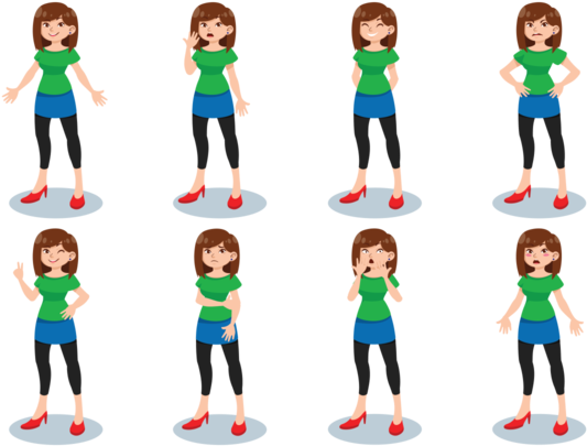 Woman Cartoons Vector - Teenage Girl Vector (700x490)