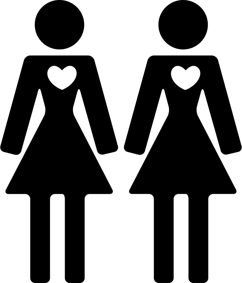 Couple Of Women Friends In Love Comments - Hermanos Icono (838x980)