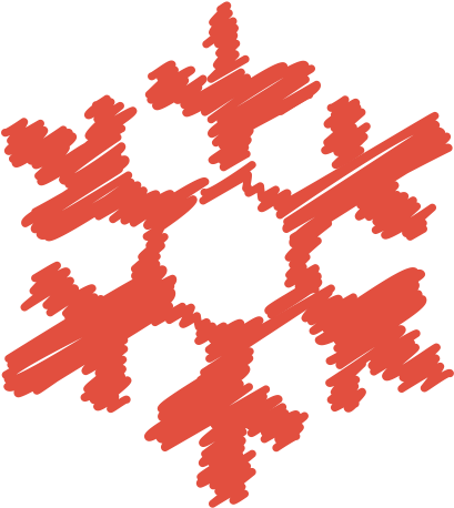 Christmas Hand Drawn Scribbles Icons - Snowflake Logo (512x512)