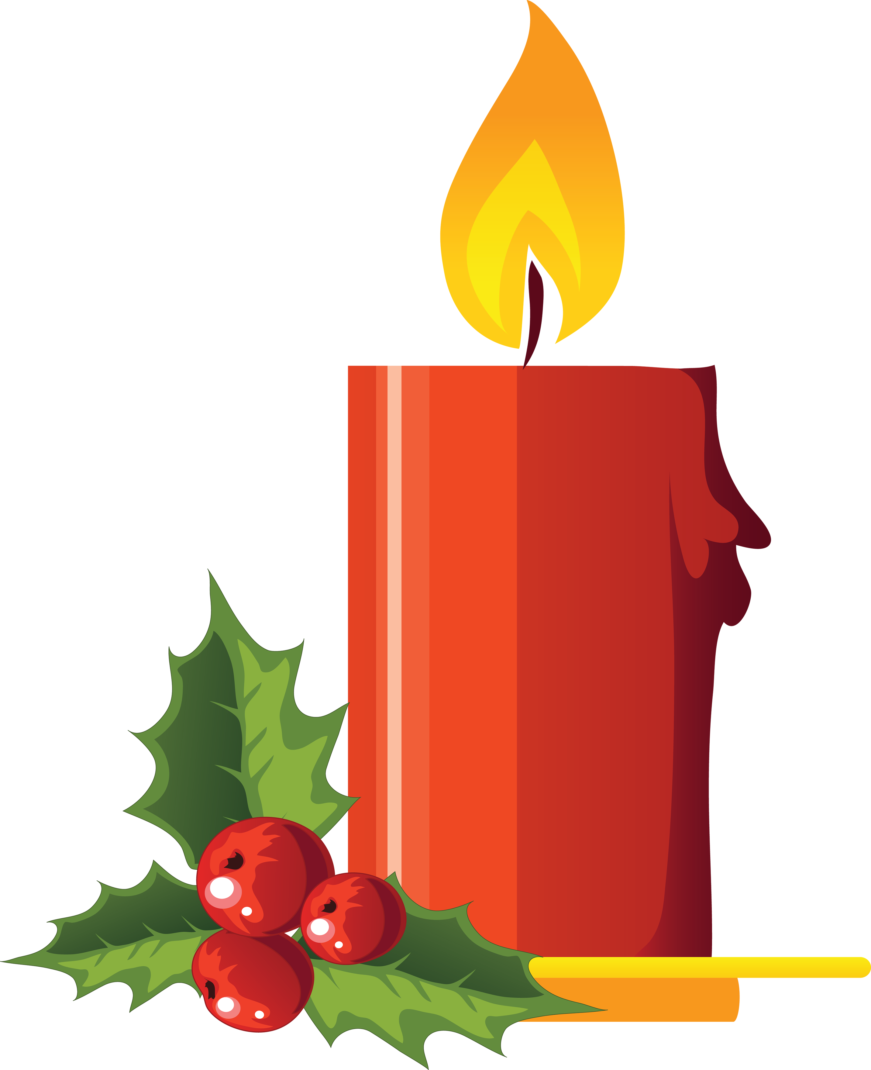 Christmas Candle's - Candle Clipart Png (2866x3520)