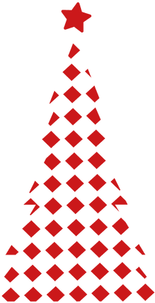 Red Diamond Pine Tree - Red Xmas Tree Png (512x512)