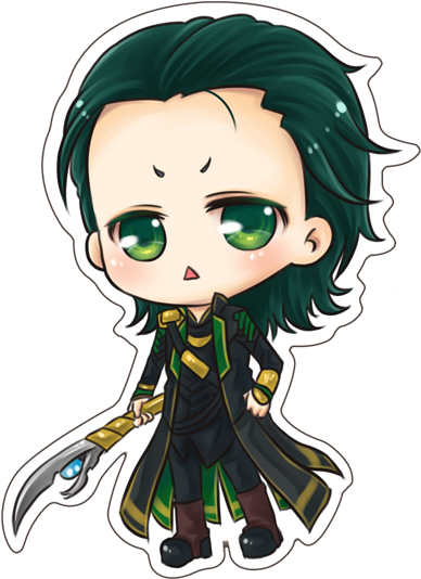 28 Collection Of Loki Drawing Anime - Loki Chibi (399x547)