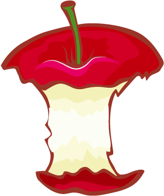 Draw Step By Step - Draw A Apple Core (512x512)