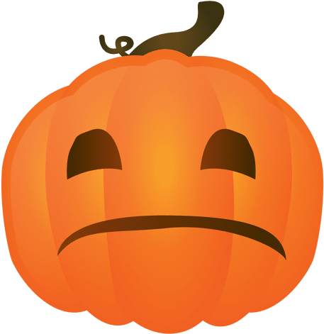 Sad Halloween Pumpkin Transparent Png - Sadhalloween Pumpkin (512x512)