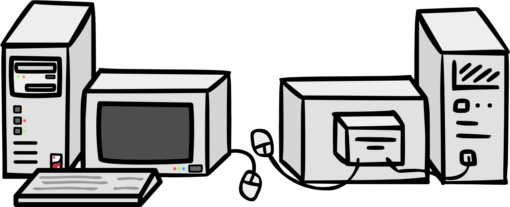 Reimu's Computer By Feraligono - Personal Computer (1700x684)