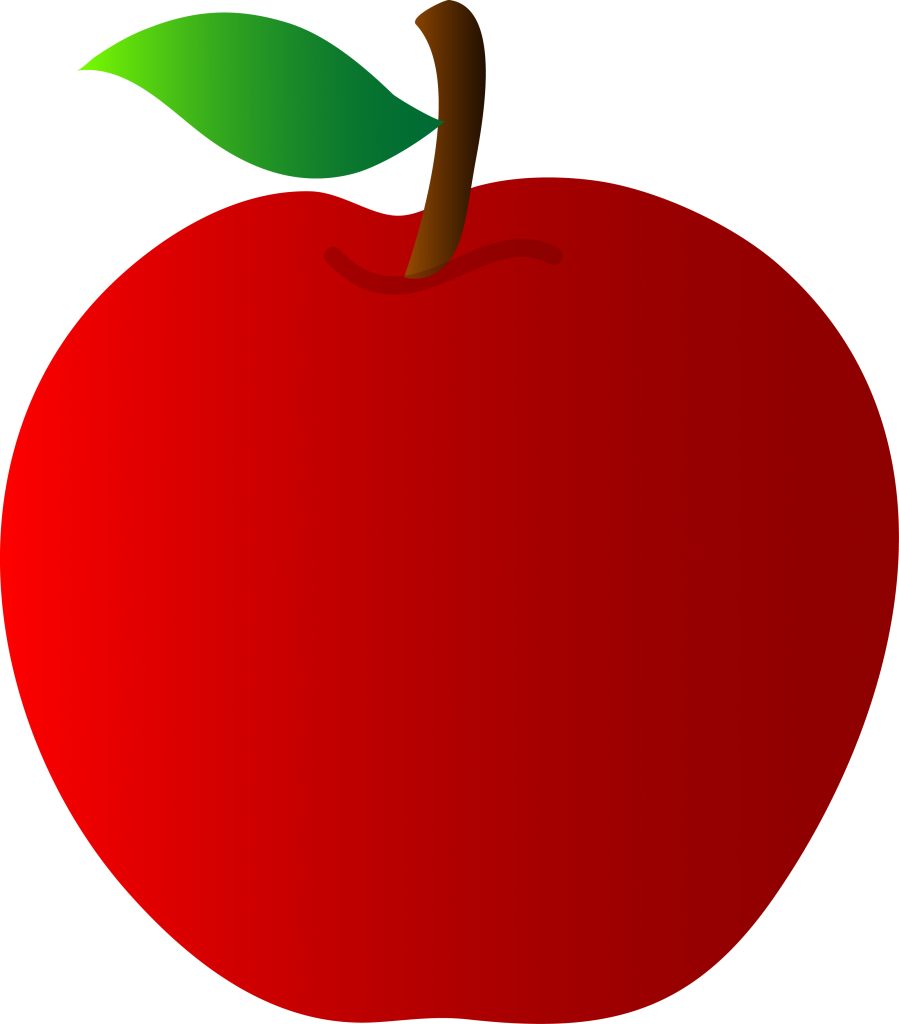 Elma Clipart - Red Apple Clip Art.