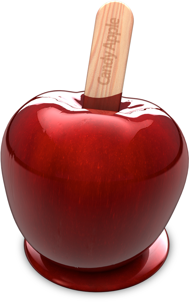 Mac - Candy Apple Transparent (1024x1024)
