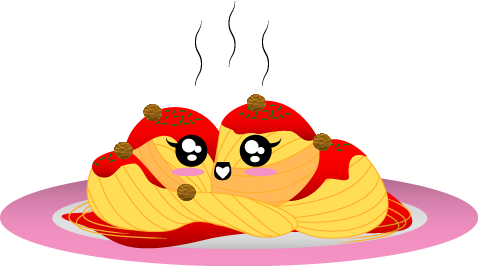 Kawaii Pasta-chan By Seerah - Pasta (478x266)