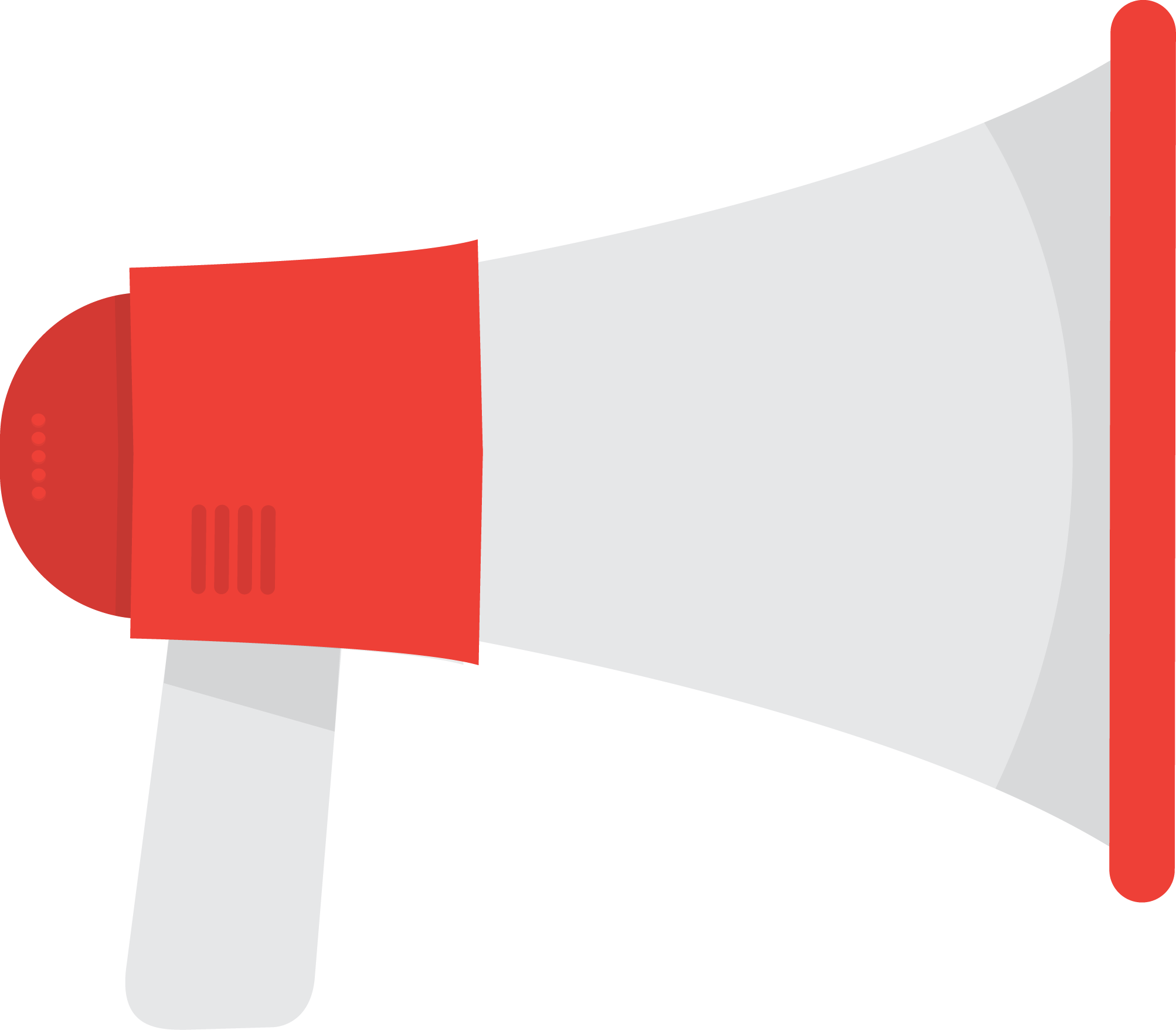 Megaphone Loudspeaker Microphone - Megafono Png Rojo (2006x1756)