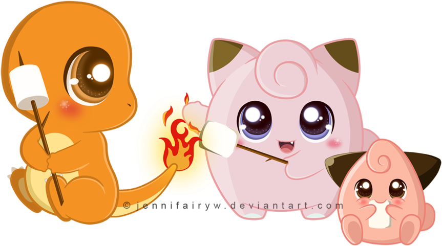 Roasting Marshmallows By Jennifairyw - Marshmallow (900x504)