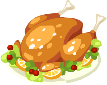 Roast Clipart Main Dish - Restaurant City (361x361)