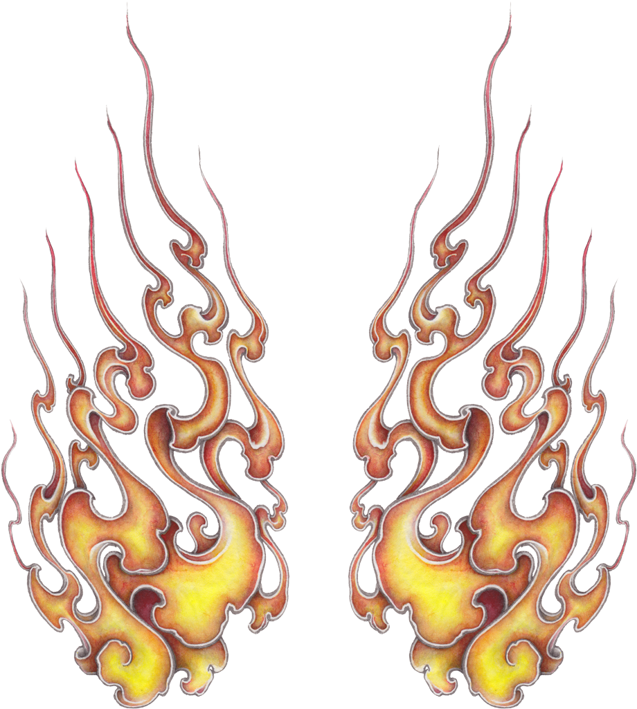 Japanese Style Flames (1003x1024)