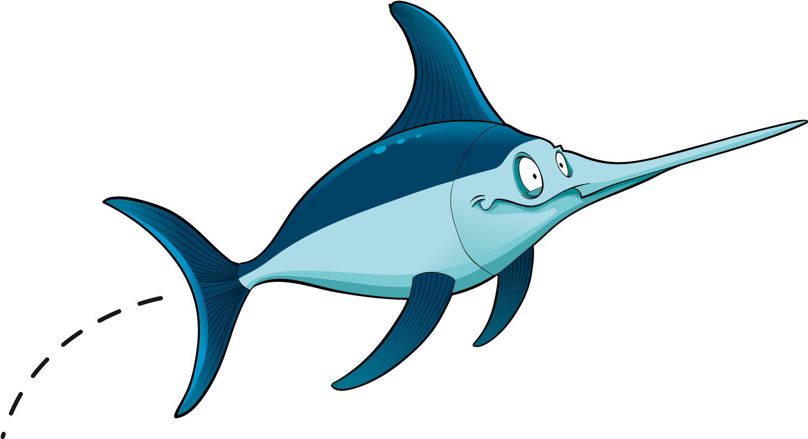 Shark Fish Underwater - Deep Sea Creatures: The Well-known (1856x1168)