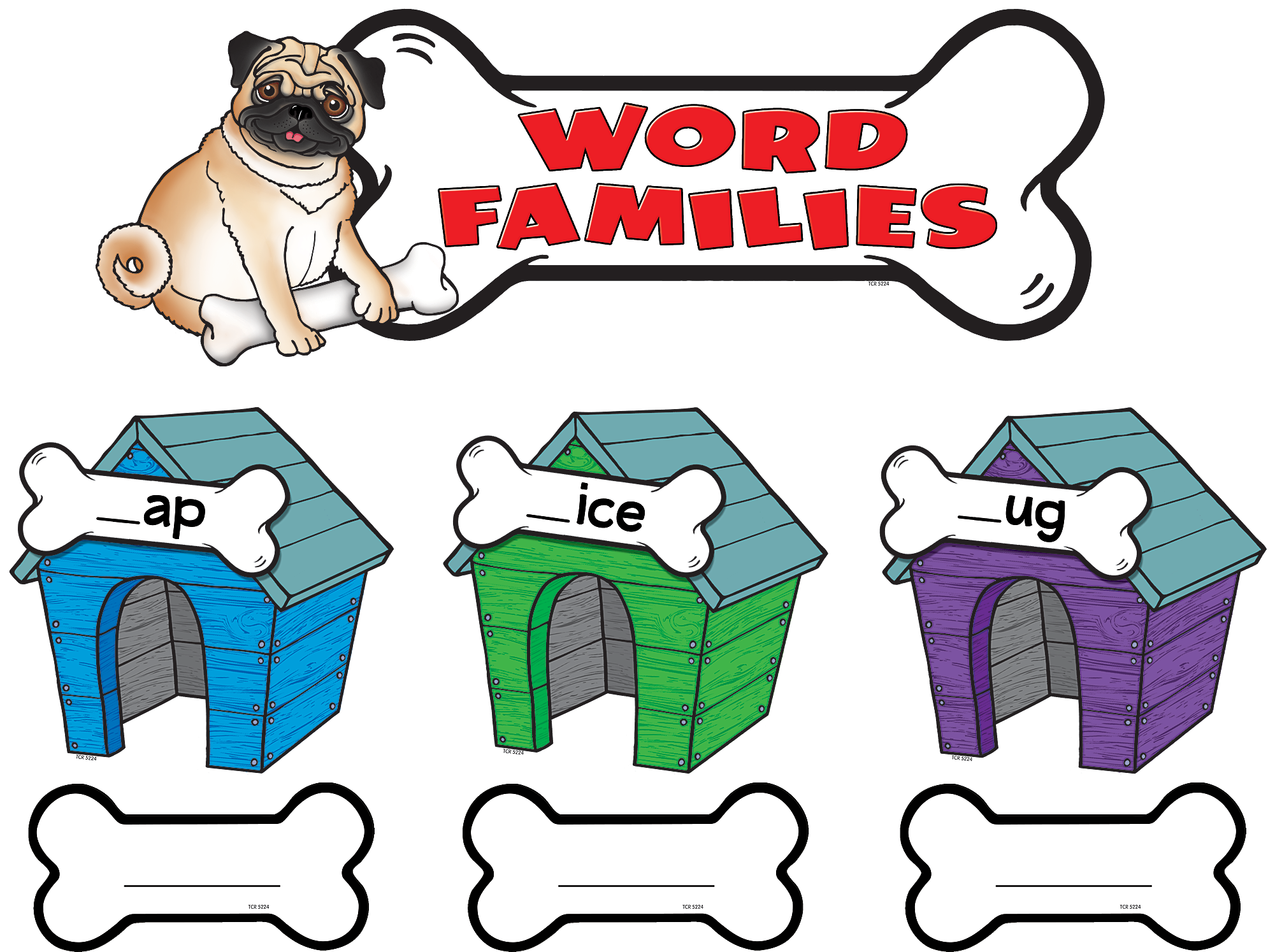 Word Families Bulletin Board Display Set - Word Families Bulletin Board Set By Teacher Created (2000x2000)