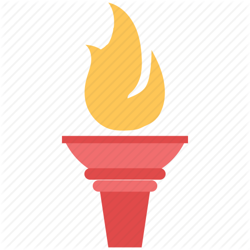 Olympic Torch Png - Torch Flat Icon (512x512)