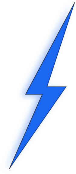 Electrical Clipart Electricity Bolt Pencil And In Color - Blue Lightning Bolt Png (264x594)
