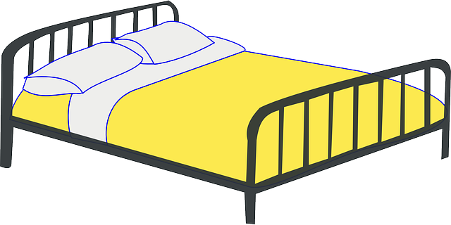 Clipart Lit - Bed Clipart (640x320)