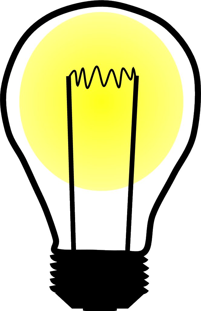 Drawn Light Bulb Transparent - Light Bulb Drawing Transparent (664x1028)
