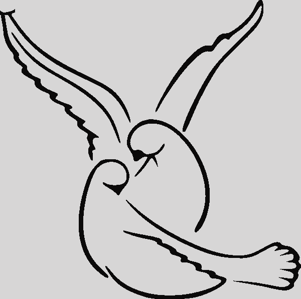 Wedding Dove Clipart (600x597)