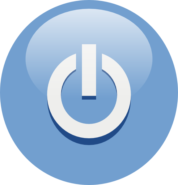 Power Button - Power Button Clipart (576x598)