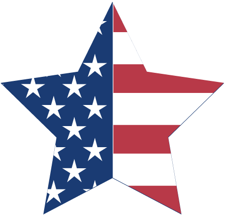 Red White And Blue Clipart - Stars And Stripes Golf Balls (450x428)