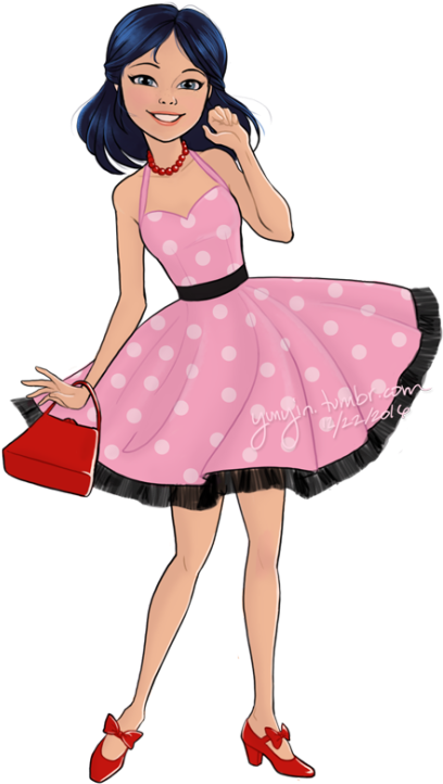 I've Been Thinking I'd Like To Do Something Like The - Miraculous Ladybug Fashion Doll Dress (500x750)