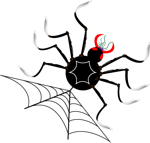 Spider Icon Png - Иконка Паук (512x512)
