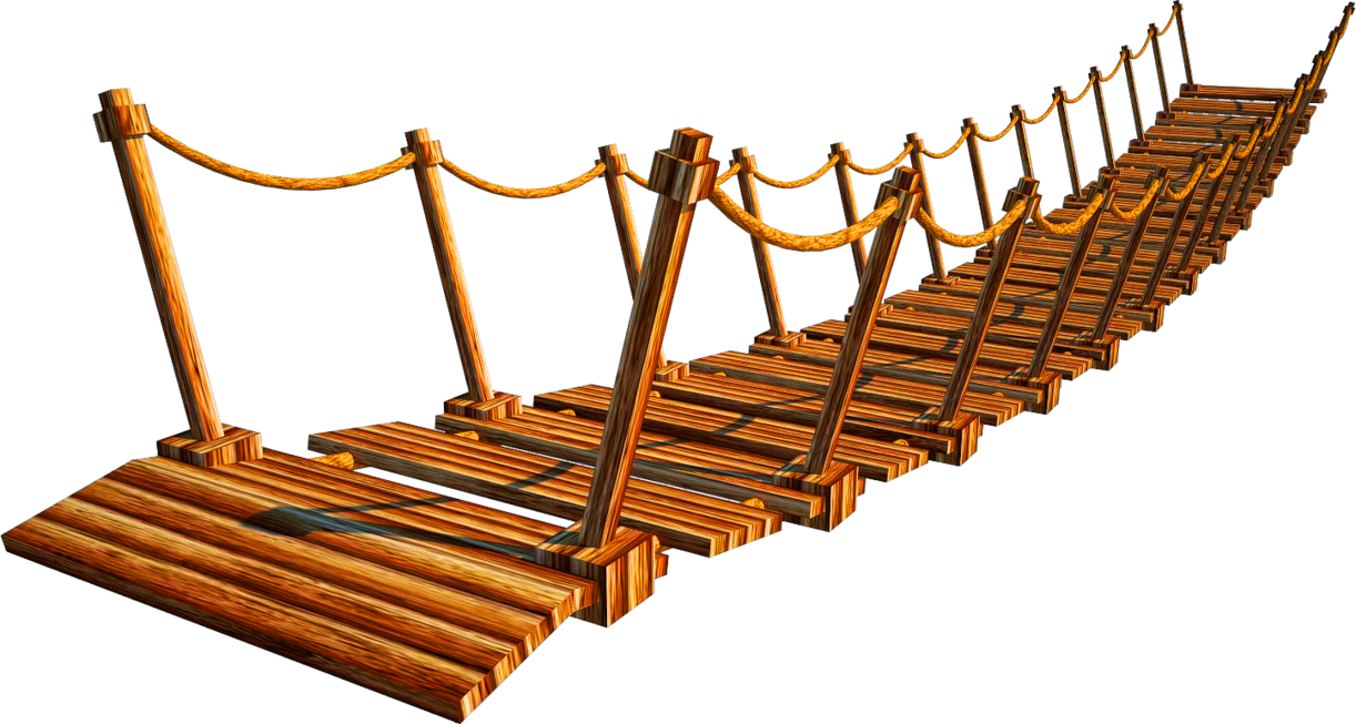 Bridge Clip Art - Suspended Bridge Clip Art (1222x653)