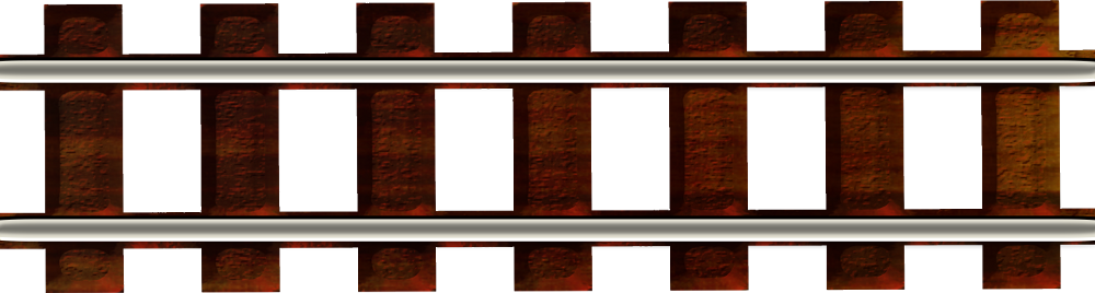 Wooden Train Track Clipart - Train Tracks Png (1000x268)