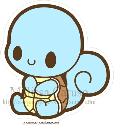 Baby Squirtle Drawing - Pokemon Squirtle Chibi (400x420)
