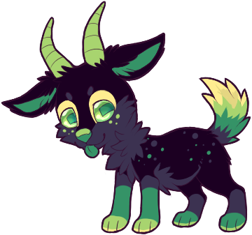 Puppy Goat Design Commission For Pancate - Cartoon (447x363)