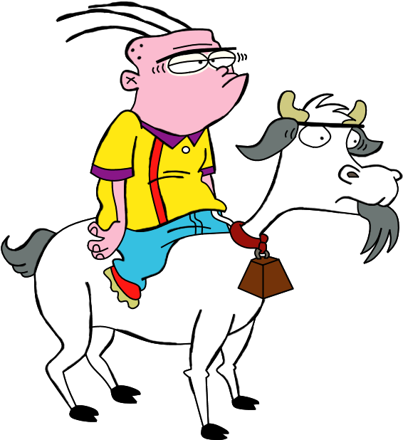 Quit Stalling, Goat By Savagebolt95 - Hey Arnold! (579x626)