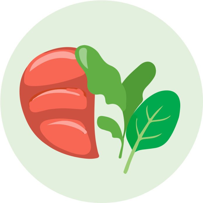 Order At Least 2 Vegetable Dishes When Eating Out - Illustration (720x720)