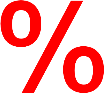 Percentage Computer Icons Percent Sign Plus And Minus - Red Percentage Symbol (512x512)