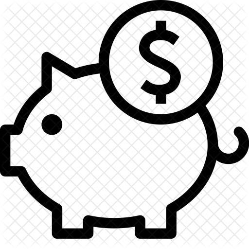 Finance, Piggy, Bank, Pig, Saving, Money Icon - Dollar Sign Clipart Circle (512x512)
