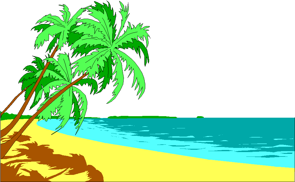 Beach Palm Tree Pictures - Beach In Desert Clibart (1003x624)