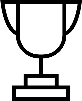 Trophy Stroke Symbol For Sports Winners Prizes Vector - Trophy Outline Icon Png (400x400)