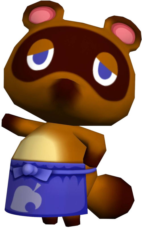Tom Nook Gamecube Official Art Render Shopkeep - Animal Crossing Wild World Tom Nook (500x802)