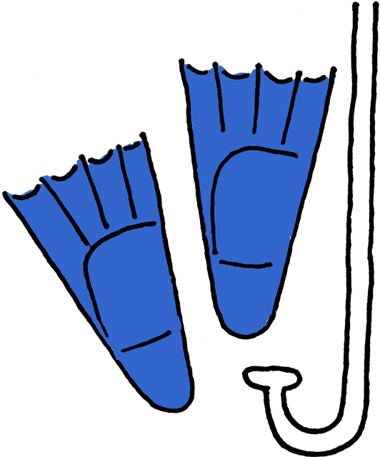 A Perfect World, Sports And Leisure Clip Art - Snorkel Clip Art (550x659)