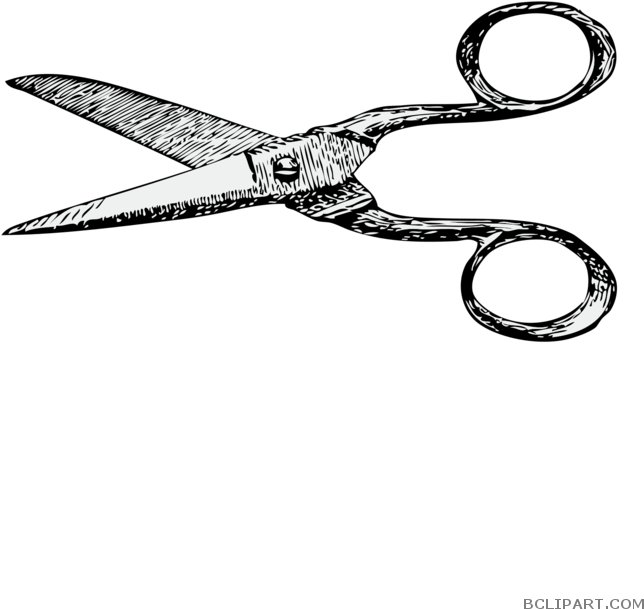 Vintage Scissor Tools Free Clipart Images Bclipart - Scissors Drawing (700x700)