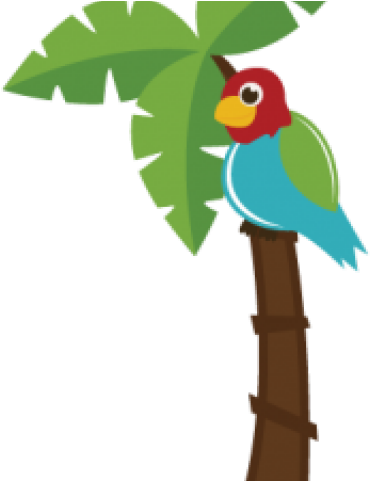 Palm Tree Clipart Parrot - Clip Art (640x480)