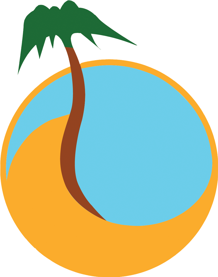Palm Tree Images Clip Art Clipart - Circle (2000x1200)