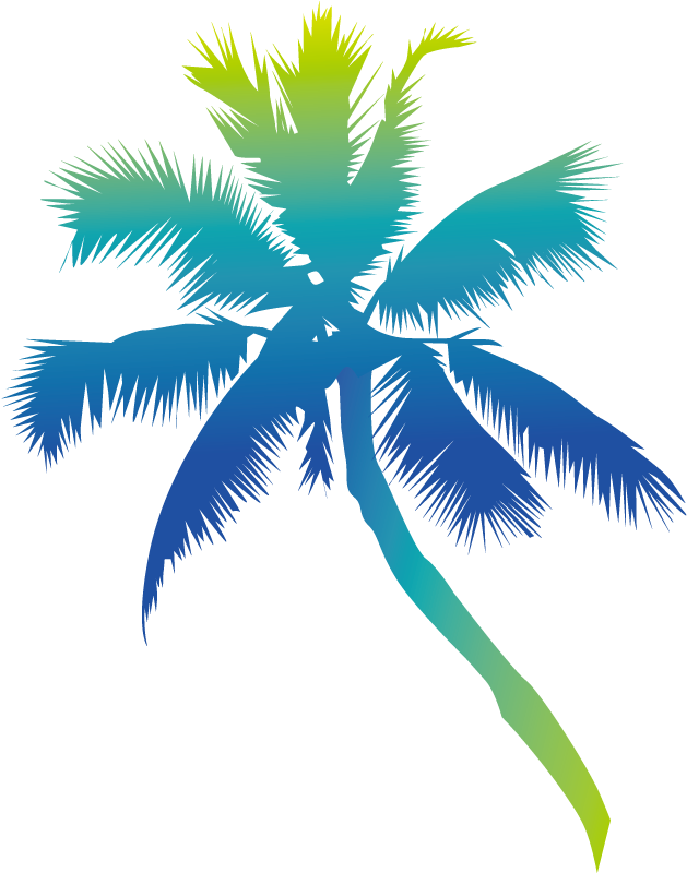Nevis Euclidean Vector Festival Blues Coconut - Coconut Tree Vector (1177x1178)