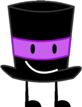 Top Hat Clipart Bfdi - Object Overload Top Hat (349x395)
