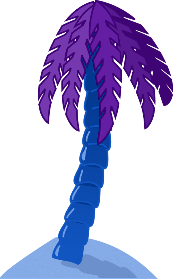 Vector Clip Art - Palm Tree Clip Art (600x968)