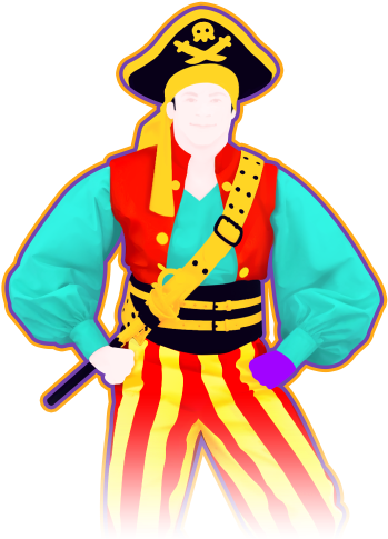 The Dancer Is A Pirate With An Atricorn Hat And Bandana - Just Dance Fearless Pirate (512x512)