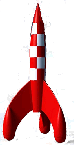 Tintin Rocketship - Tintin Rocketship (255x500)