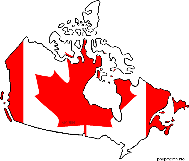 Maple Leaf Clipart Canada - Mapa Y Bandera De Canada (648x574)